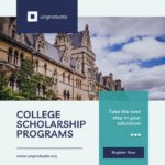 Navy Blue Scholarship Instagram Post