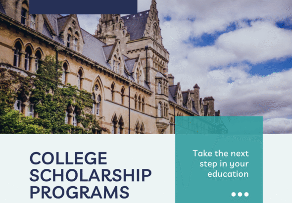 Navy Blue Scholarship Instagram Post